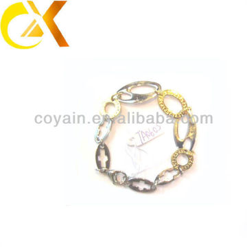 Edelstahl Schmuck Gold Überzug Link Armband für Mädchen